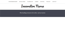 Tablet Screenshot of innovativenurse.com